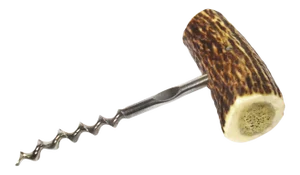 Late 20th Century Natural Antler Wine Corkscrew Wine Bottle Opener