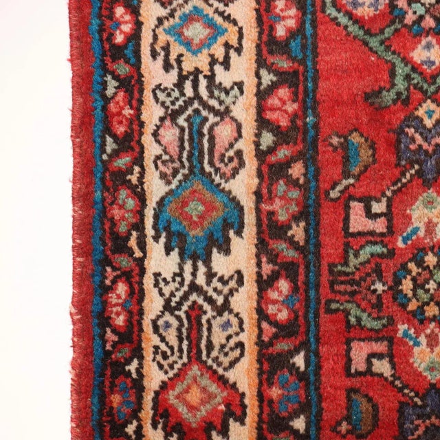 Antique Malayer Rug in Cotton and Wool For Sale - Image 5 of 11