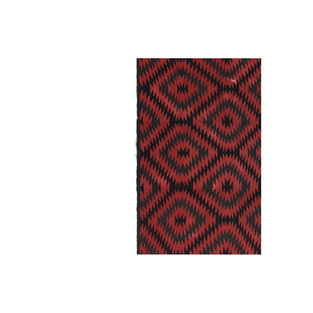 Turkish Geometric Kilim Rug 5'1'' X 6'9'' For Sale - Image 4 of 10