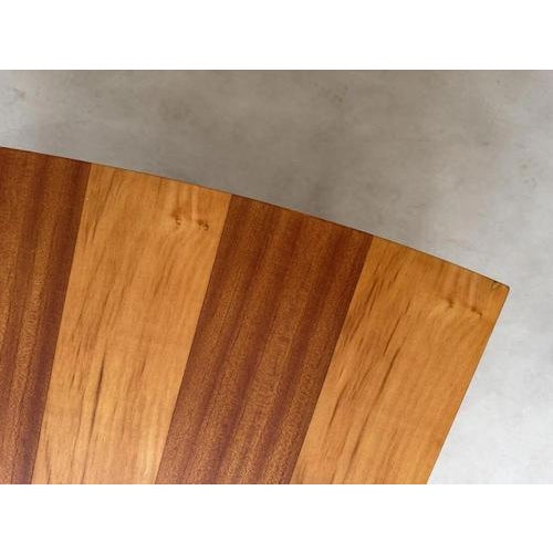 Fan-Shaped Coffee Table with Inlaid Wood, 1950s For Sale - Image 5 of 17