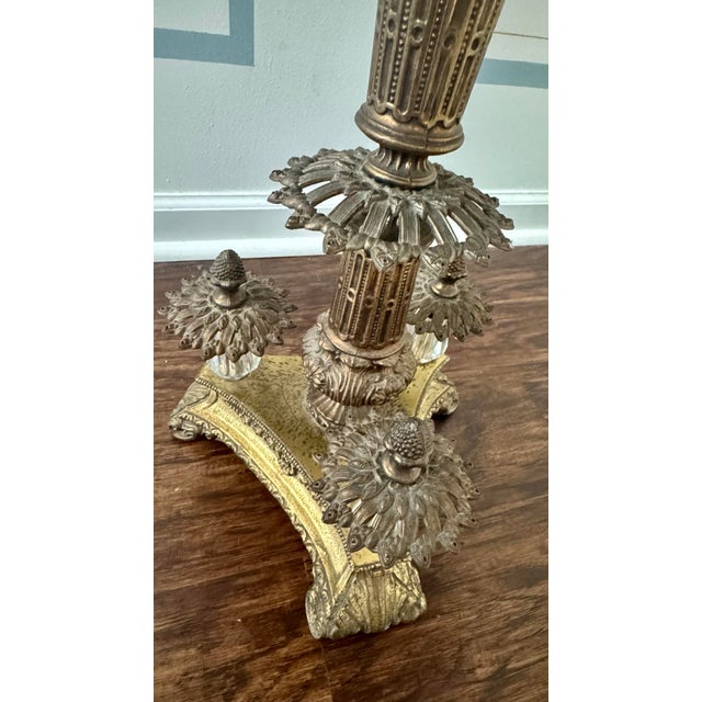 Vintage French Napoleon III Empire Revival Gueridon Round End Table For Sale - Image 9 of 12