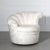 Late 20th Century Kagan Style Channel Back Nautilus Swivel Chair For Sale - Image 5 of 8