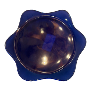 Late 20th Century Blue/Purple Annie Glass Salad Plate