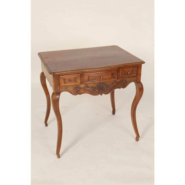 1920s Louis XV Provincial Style Walnut Occasional Table For Sale - Image 5 of 13