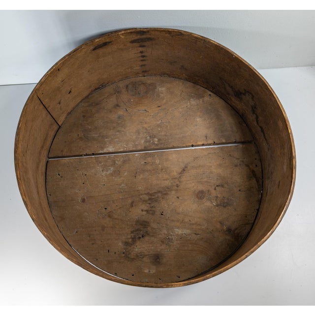 19th Century Large Norwegian Pine Tine Box With Rosemaling, Signed For Sale - Image 11 of 13