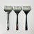 Vintage Boho Chic Chippendale Stainless Steel Petit Four Serving Forks - Set of 3. For Sale - Image 9 of 9