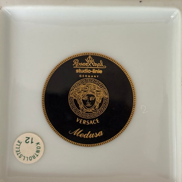 1990s Medusa Square Bowl by Versace for Rosenthal, 1993 For Sale - Image 5 of 7
