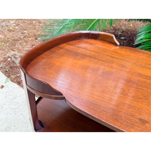Regency 3 Tier Mahogany Server Etagere Bar For Sale - Image 9 of 14