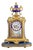 Antique Porcelain and Ormolu Mantel Clock from Richard & Cie, 1890s For Sale