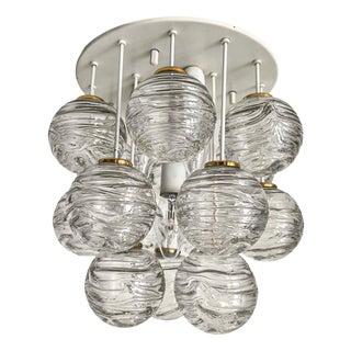 Mid-Century Snowball Sputnik Glass Flush Mount from Doria Leuchten, Germany, 1970s For Sale