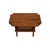 Neoclassical Vintage Neoclassical Walnut Side Table W/ Reeded Columns & Lower Shelf 25x13.5x22 For Sale - Image 3 of 11