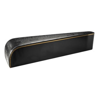 "Savini" Bench With Stainless Steel and Bronze Details, Handcrafted For Sale