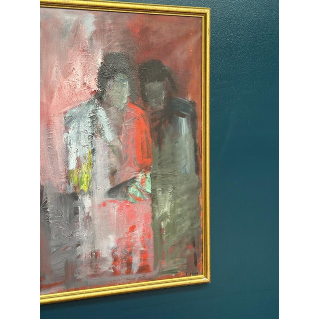 Ingvar Jigrud, The Two, 1960s, Oil on Canvas For Sale - Image 14 of 18