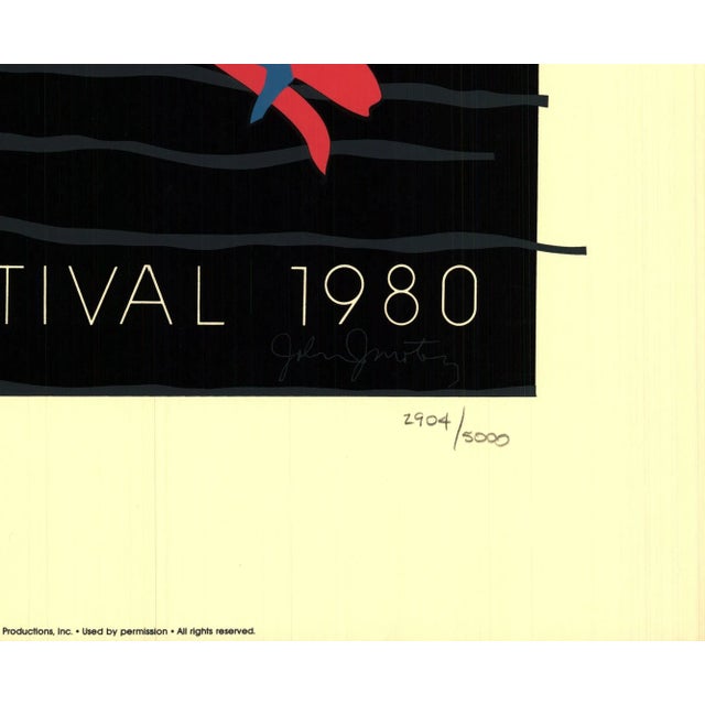 1980 John Martinez 'Newport Jazz Festival 1980' Contemporary Serigraph For Sale - Image 4 of 5