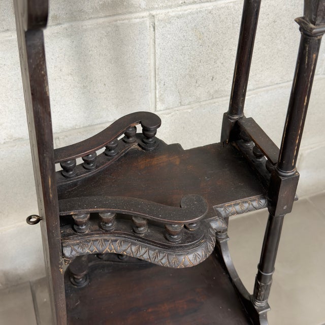 Antique Wooden Column Pedestal from Artigianato Italiano, 1900s For Sale - Image 10 of 15