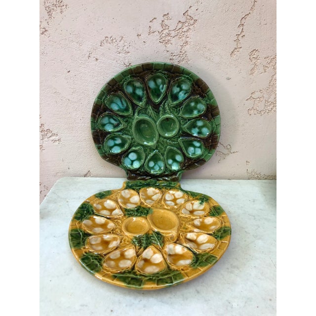 C.1950 Majolica Oyster Platter Aetgina Vallauris For Sale In Austin - Image 6 of 7
