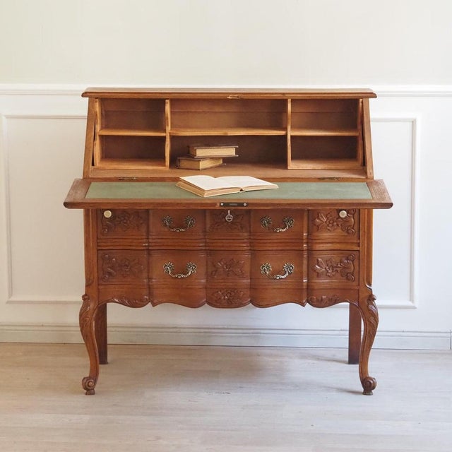 Louis XV Style French Secretaire in Wood, 1900 For Sale - Image 12 of 16