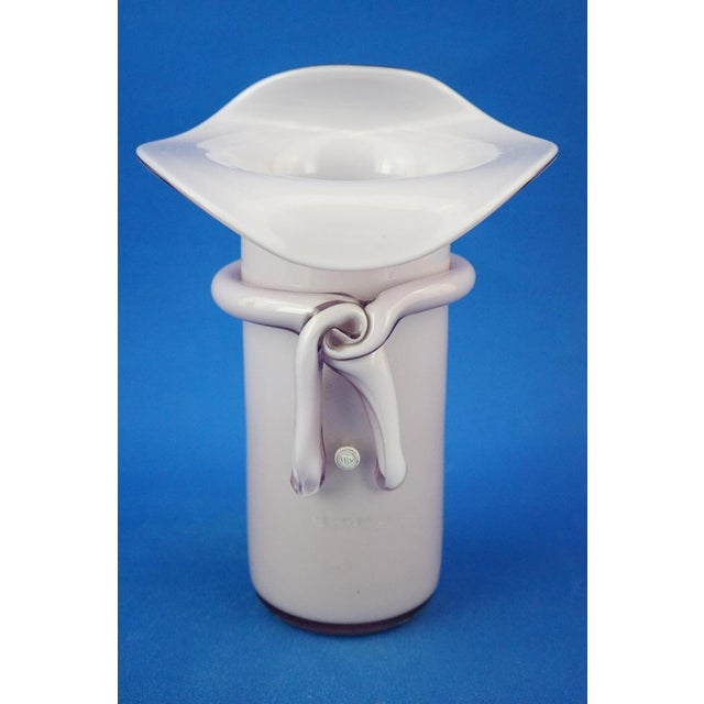 Mauve 20th Century Purple Sommerso Glass Hat Vase from La Murrina, Italy, 1970s For Sale - Image 8 of 18