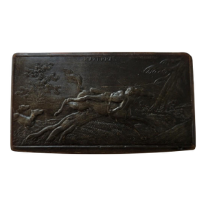 Antique French Horn Snuff Box – Lord Byron’s Mazeppa Scene
