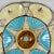 Late 19th Century Simon Fielding English Majolica Turquoise & Cream Oyster Plate For Sale - Image 5 of 12