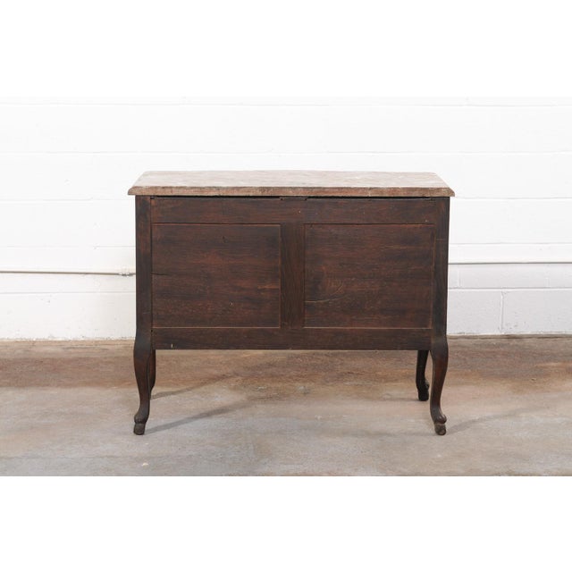 18th C. French Louis XV Marble-Top Commode For Sale - Image 11 of 13