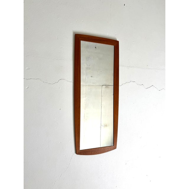 Wall Mirror in Teak, 1960s For Sale - Image 3 of 6