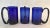 1970s Hand Blown Mexican Cobalt Mugs - Set of 3 For Sale In Tampa - Image 6 of 6