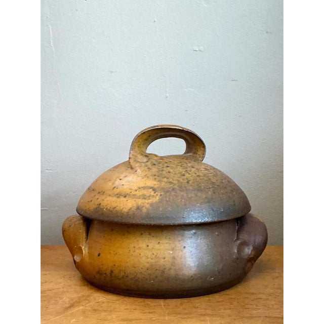 Vintage Studio Pottery Lidded Bowl For Sale - Image 4 of 12