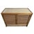 Modern tropical style Mindi wood frame two-door sideboard / nightstand with coconut leaf rattan woven doors and sides....