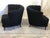Pair of Kagan style Nautilus design chairs restored. The chairs were taken down to frame and redone with new padding, foam...