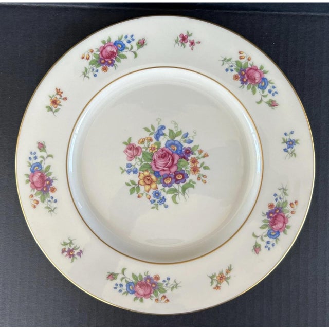 1940s Set of 6 New Lenox Dinner Dishes For Sale - Image 11 of 12
