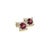 2010s Natural Spinel Diamond Earrings 14k Y Gold 2.04 TCW Certified For Sale - Image 5 of 8