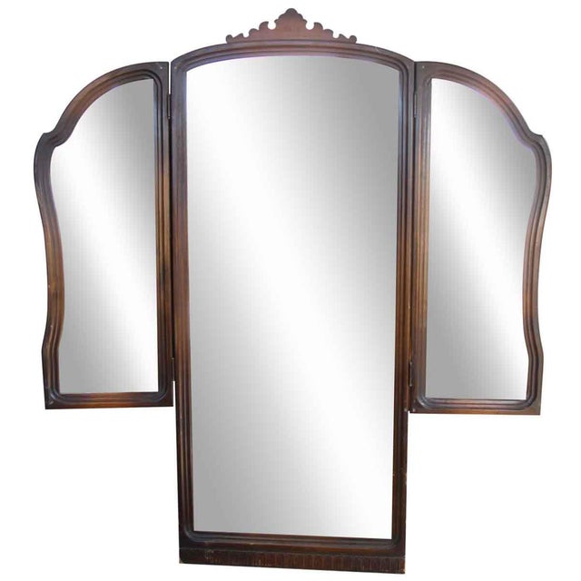 Late 20th Century Tri Fold Dresser Vanity Mirror Chairish