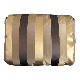 Small Silk Accent Pillow With Down Feather Insert For Sale