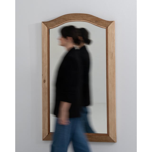 Brown Wooden Mirror For Sale - Image 8 of 8