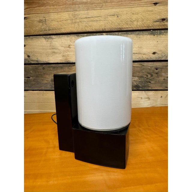 Czech Bakelite and Opaline Bathroom Wall Light, 1970s For Sale - Image 4 of 11