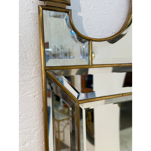 Metal Vintage Venetian-Style Mirror 1950s For Sale - Image 7 of 9