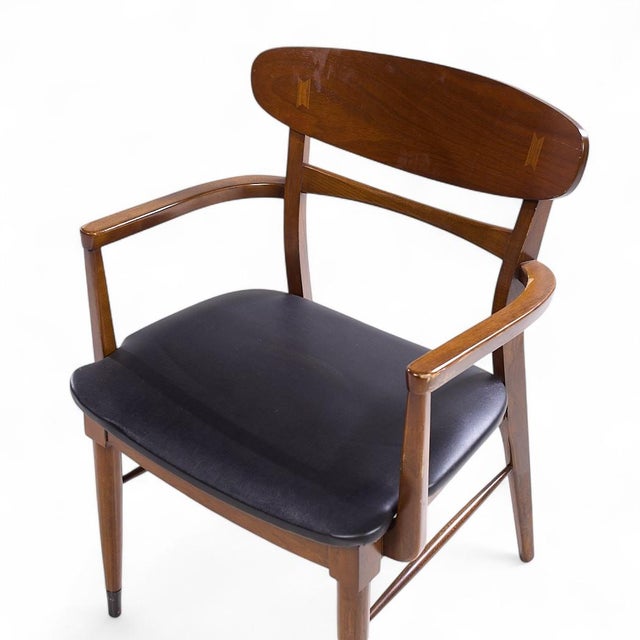 Lane Acclaim Mid Century Walnut Dining Chairs - Set of 6 For Sale - Image 13 of 14
