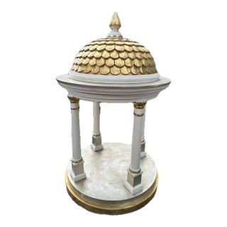 Tempietto Style Gazebo Model With Gilt Romanesque Dome For Sale