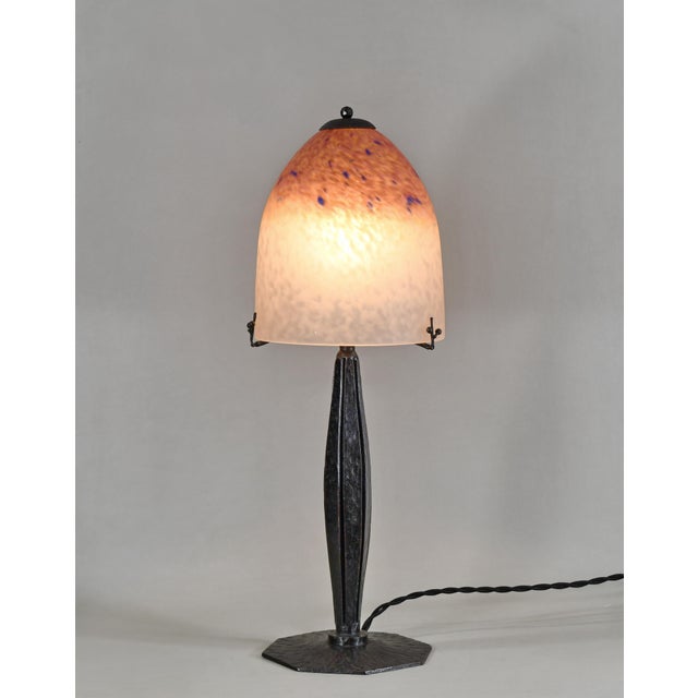 French Art Deco Table Lamp by Charles Schneider 1920s France For Sale - Image 9 of 9