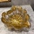 Murano Italian Murano Attributed Champagne Gold Art Glass Dish For Sale - Image 4 of 8
