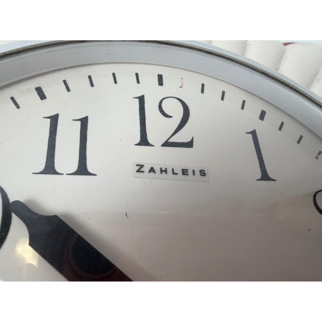 Mid-Century Modern Ceramic Wall Clock from Zahleis Bamberg, 1970s For Sale - Image 3 of 8