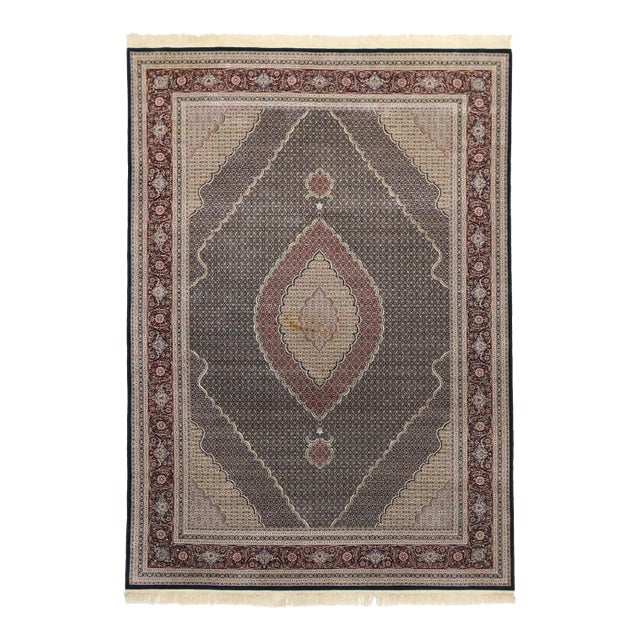 Vintage Chinese Tabriz Mahi Rug - 09'08 X 13'07 For Sale