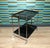 1960s Folding Bar Cart in Black and Chrome from Dinett, 1960s For Sale - Image 5 of 13