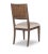 Century Furniture Parker Oak & Linen Side Chair For Sale - Image 4 of 5