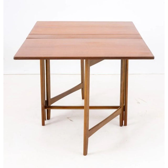 Bendt Winge Mid-Century Modern Drop Leaf Table For Sale - Image 11 of 11
