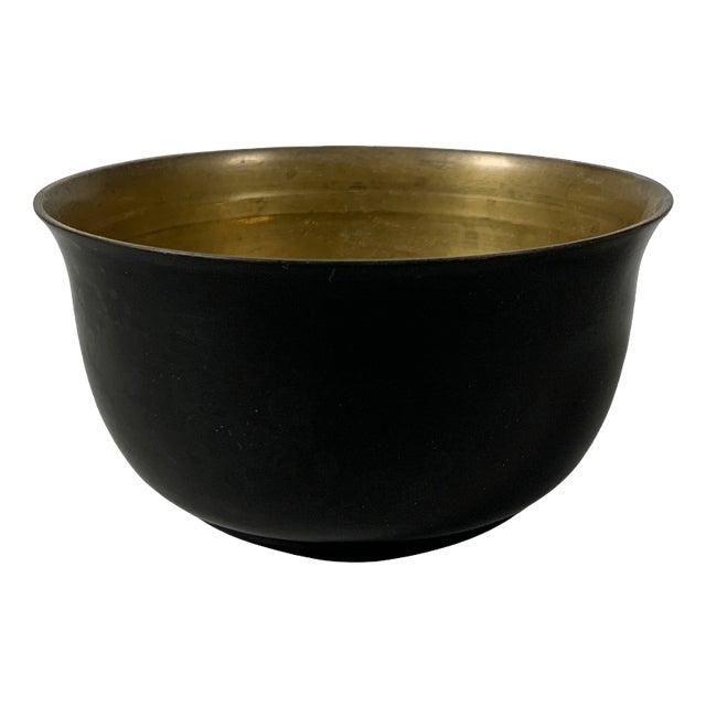 Art Deco Lacquered Bronze Bowl by Jean Dunand, 1930 For Sale