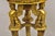 Traditional Late 20th Century Egyptian Revival Gold Giltwood Marble Top Sphinx Pedestal Side Table Plant Stand For Sale - Image 3 of 12