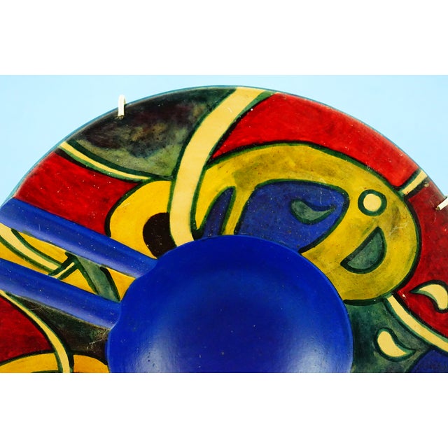 Large Vintage Terracotta Ashtray with Abstract Decoration, 1930s For Sale - Image 12 of 18
