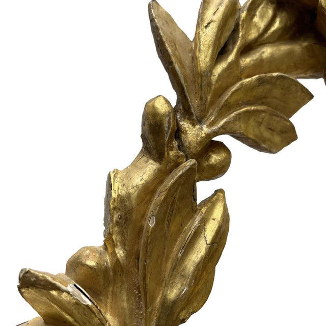 Gilded Mirror with Cherub, 1800s For Sale - Image 5 of 10